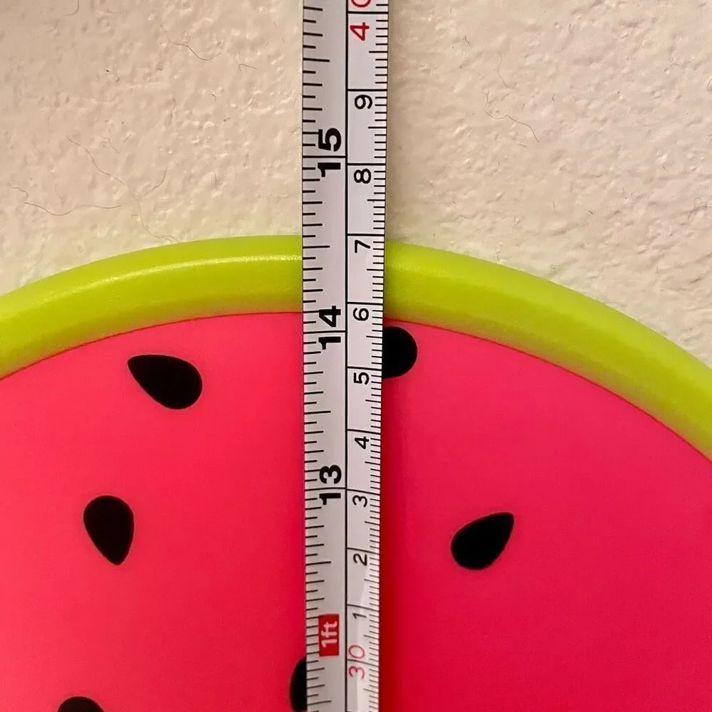 NWT Gorgeous JOIE Red Green Black Watermelon Plastic Cutting Board
